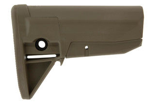 The BCMGunfighter Mod 0 Stock in flat dark earth is designed for milspec receiver extension